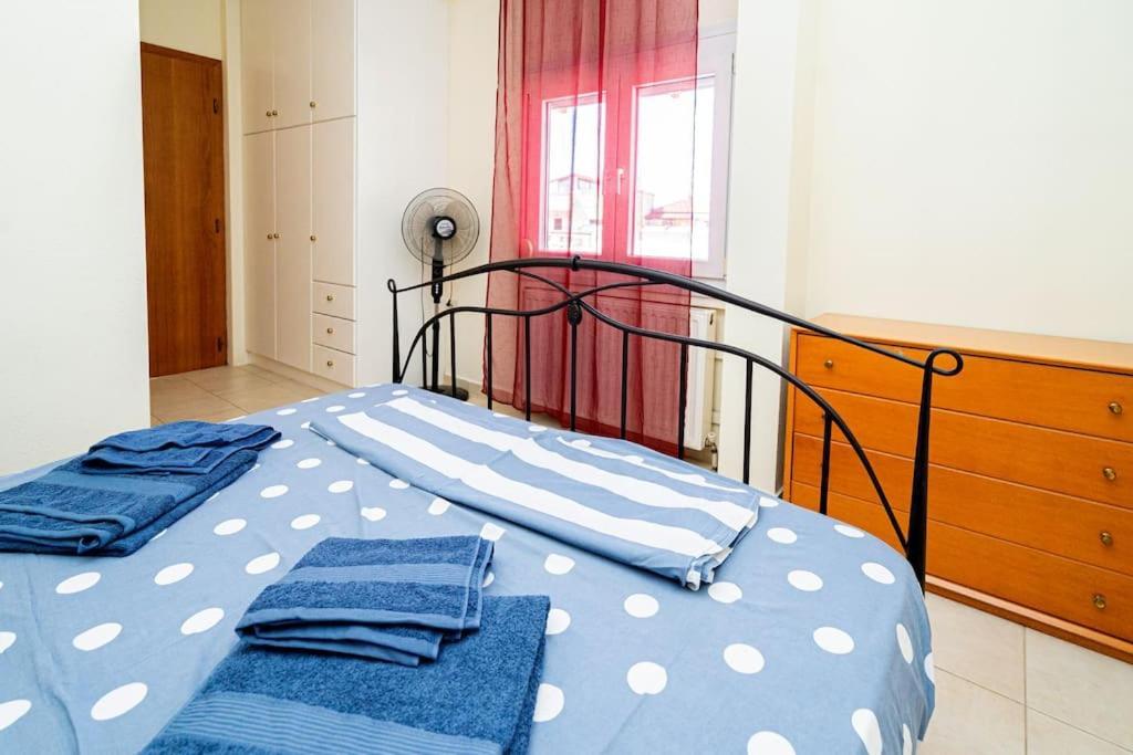 Ferienwohnung Finas Penthouse,Private Terrace,Great View,Mins From Sea Kavala Exterior foto