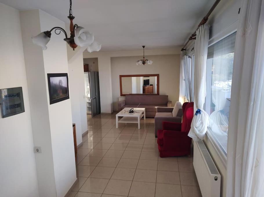 Ferienwohnung Finas Penthouse,Private Terrace,Great View,Mins From Sea Kavala Exterior foto