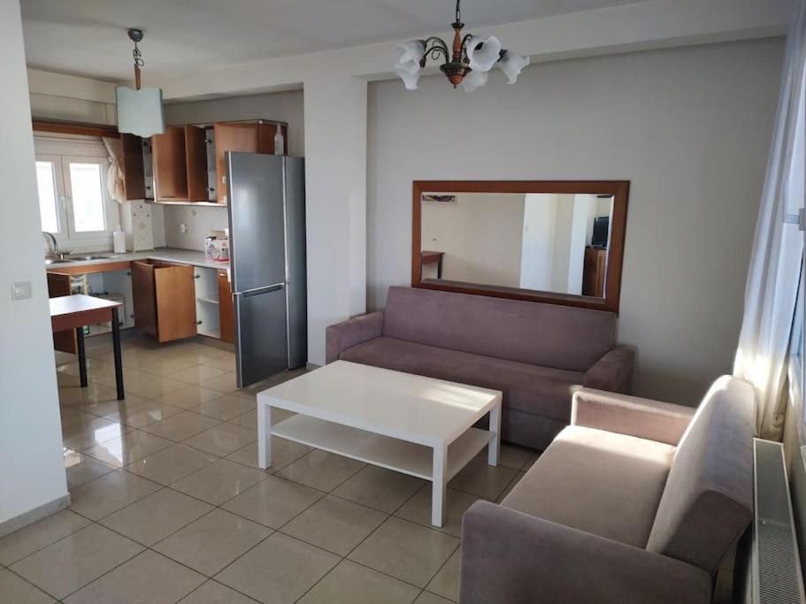 Ferienwohnung Finas Penthouse,Private Terrace,Great View,Mins From Sea Kavala Exterior foto