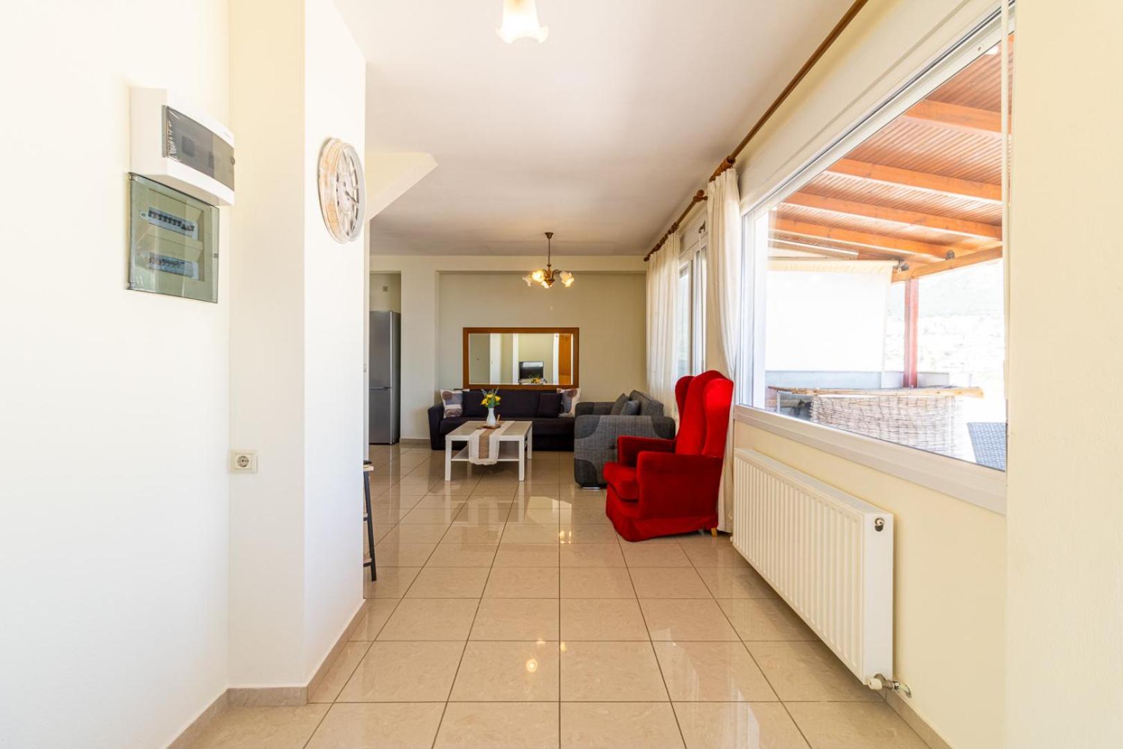 Ferienwohnung Finas Penthouse,Private Terrace,Great View,Mins From Sea Kavala Exterior foto